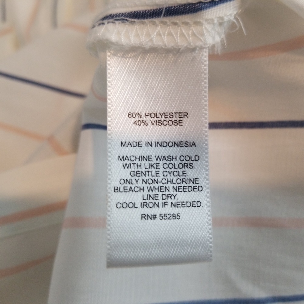 Express Portofino Striped Button Down Shirt - Picture 5 of 6